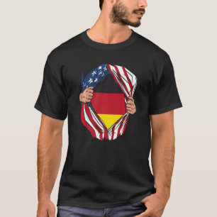 USA Germany Flag German American Von Steuben Day   T-Shirt