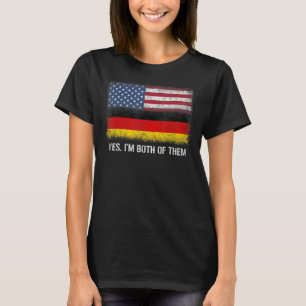 Usa Germany German American Flag Dual Citizen Citi T-Shirt