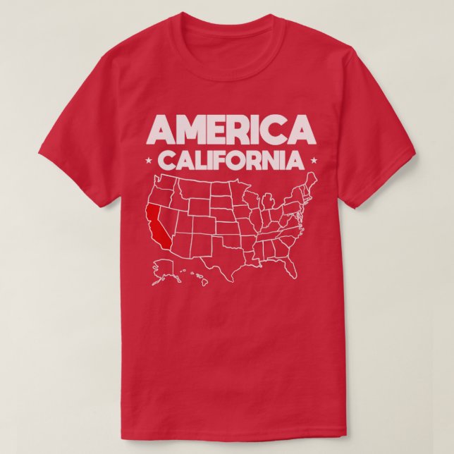 USA gift California State T-Shirt (Design Front)