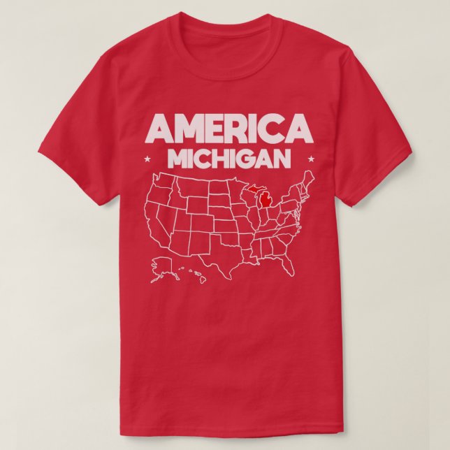 USA gift Michigan State T-Shirt (Design Front)