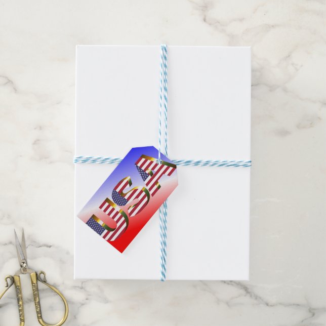 USA GIFT TAGS (With Twine)