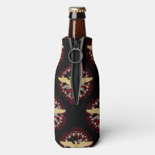 USA Gold Eagle, Flag Black-Red-Bottle Cooler