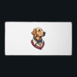 USA Golden Retriever Vintage Patriotic Dog Shirt Desk Mat<br><div class="desc">USA Golden Retriever Vintage Patriotic Dog Shirt</div>