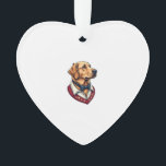 USA Golden Retriever Vintage Patriotic Dog Shirt Ornament<br><div class="desc">USA Golden Retriever Vintage Patriotic Dog Shirt</div>