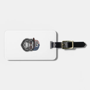 USA Gorilla Vintage Engraving Patriotic Shirt Desi Luggage Tag