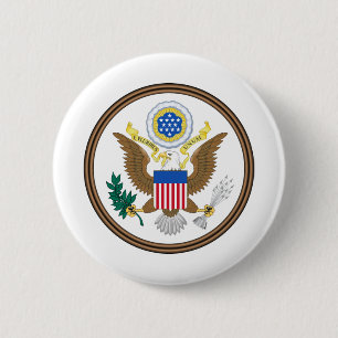 usa great seal 6 cm round badge