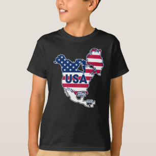 Usa = Greenland + Canada + Gulf + Canal  T-Shirt