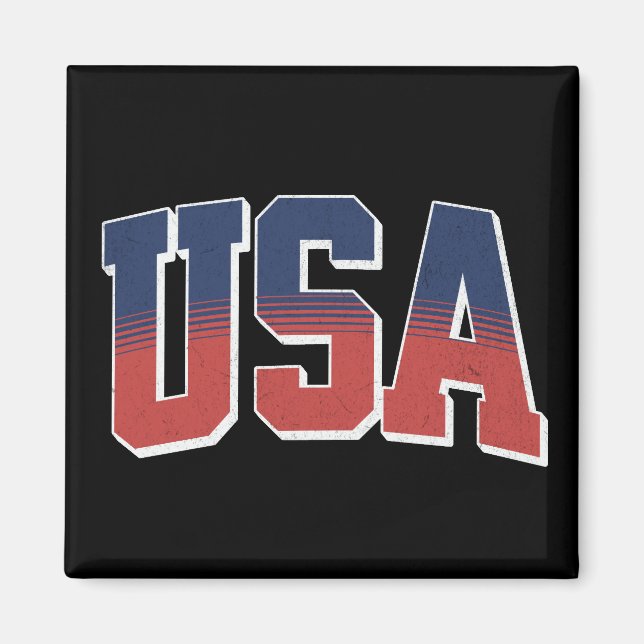USA grunge text design Magnet (Front)