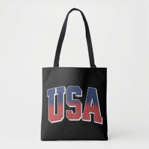 USA grunge text design Tote Bag