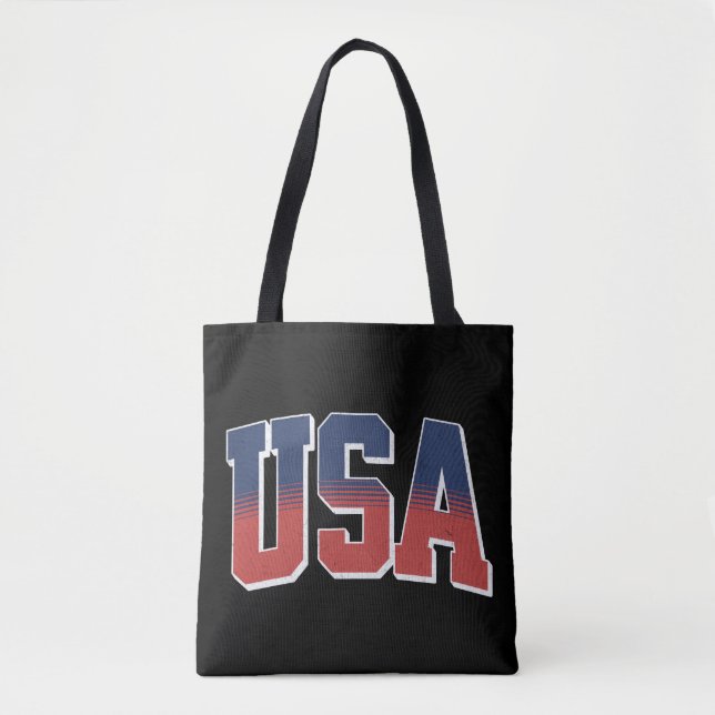 USA grunge text design Tote Bag (Front)