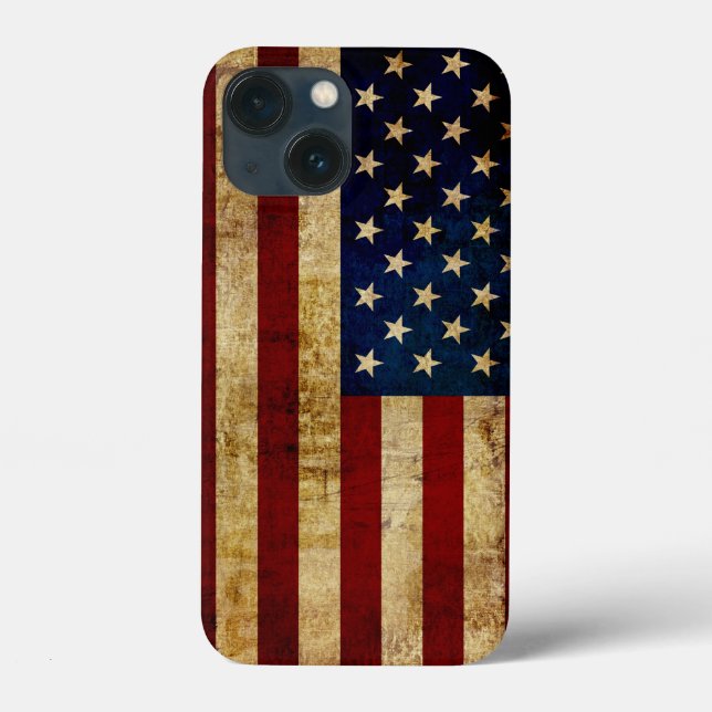 USA / Grunged Flag Case-Mate iPhone Case (Back)