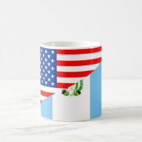 usa guatemala country half flag america symbol