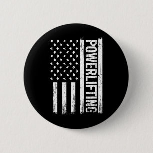 Usa Gym Powerlifter Powerlifting Weightlifting For 6 Cm Round Badge