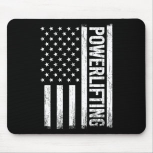 Usa Gym Powerlifter Powerlifting Weightlifting For Mouse Pad