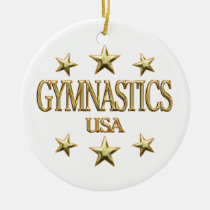 USA Gymnastics Ceramic Tree Decoration