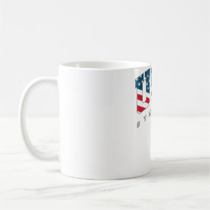 USA Gymnasts Flag Team Support Athlete Gymnastics  Coffee Mug