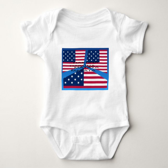 USA HAKUNA  MATATA BABY BODYSUIT (Front)