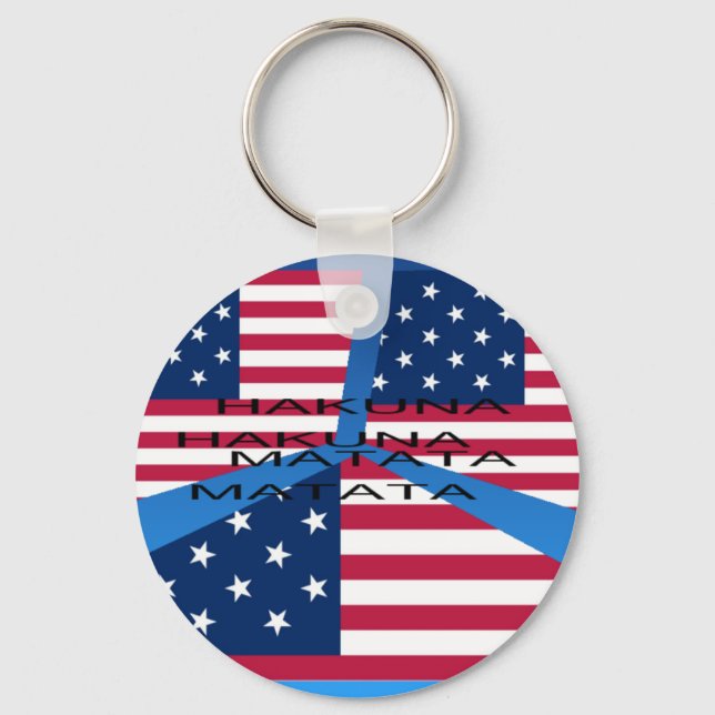 USA HAKUNA  MATATA KEY RING (Front)