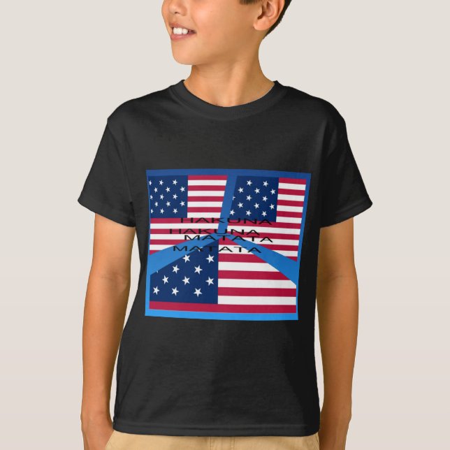 USA HAKUNA  MATATA T-Shirt (Front)
