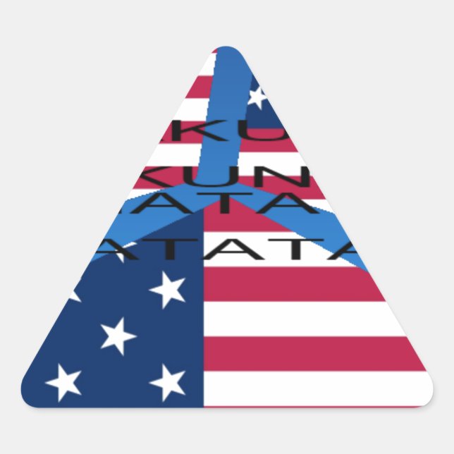 USA HAKUNA  MATATA TRIANGLE STICKER (Front)
