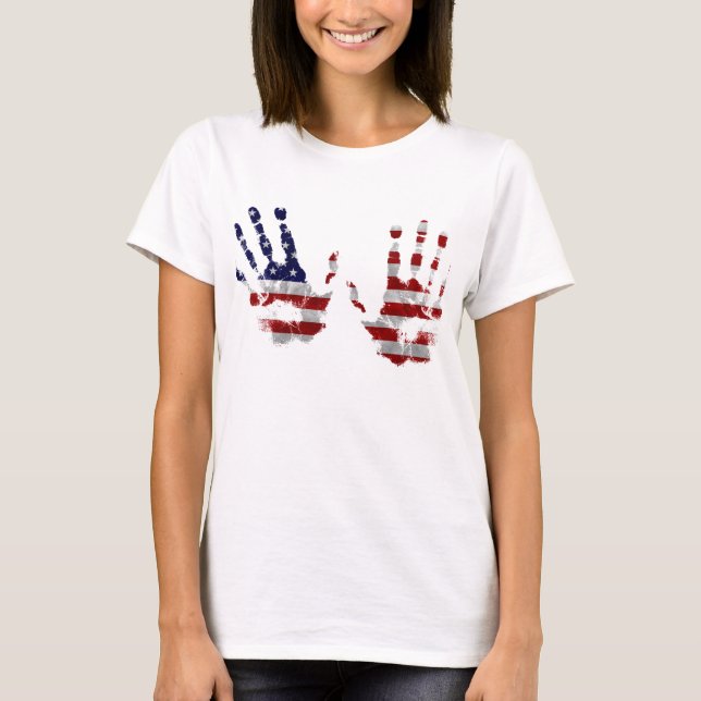 USA hands T-Shirt (Front)