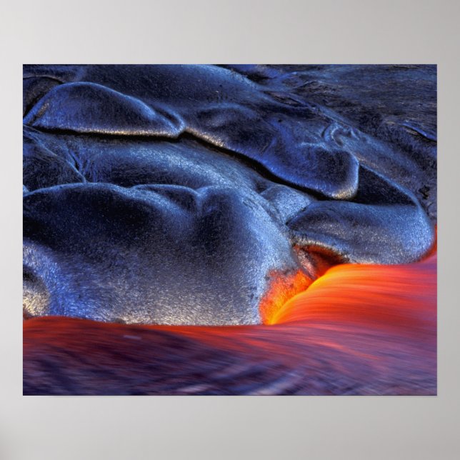 USA, Hawaii, Big Island, Kilauea, Volcanoes NP, Poster (Front)