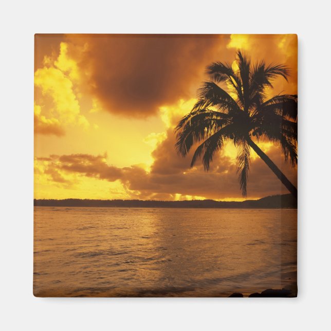 USA, Hawaii, Kauai, Colourful sunrise in a Magnet (Front)
