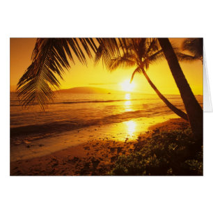 USA, Hawaii, Maui, Colourful sunset in a 2