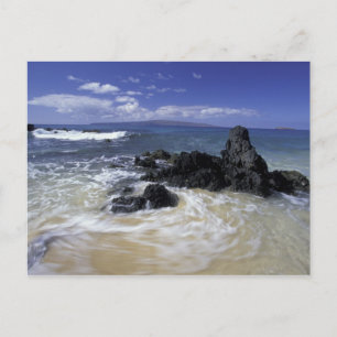 USA, Hawaii, Maui, Maui, Makena Beach, Surf on Postcard