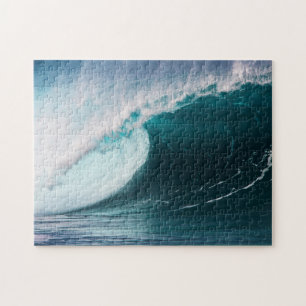 USA, Hawaii, Oahu, Large waves Jigsaw Puzzle