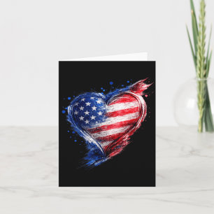 Usa Heart Aamerican Flag Jersey Us Men Women Card