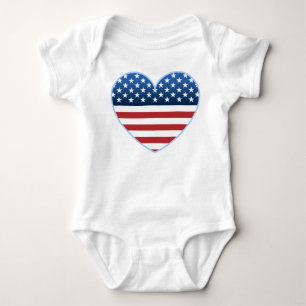 USA Heart Flag Infants & Toddler T-shirts