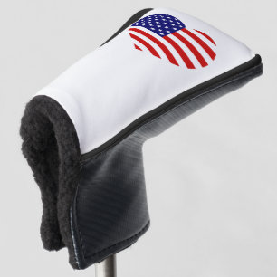 USA Heartflag pccnt Golf Head Cover