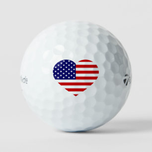 USA Heartflag tmtp5 gbcnt Golf Balls