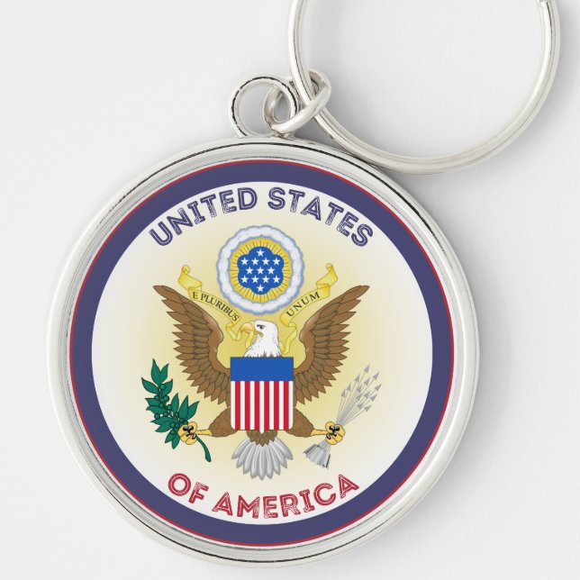 USA Heritage Emblem Key Ring (Front)