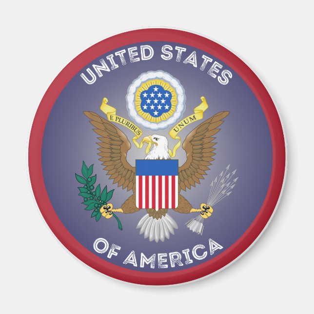 USA Heritage Emblem Magnet (Front)