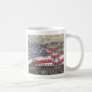 USA Heros Thankful for our troops! - vintage look Coffee Mug