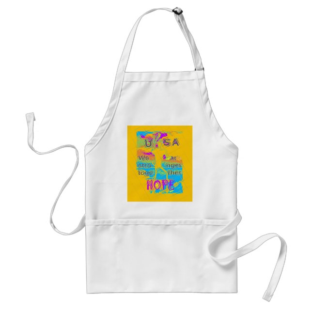 USA Hillary Hope Stronger Together Standard Apron (Front)