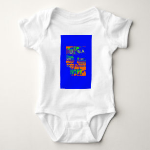 USA Hillary Hope We Are Stronger Together Baby Bodysuit