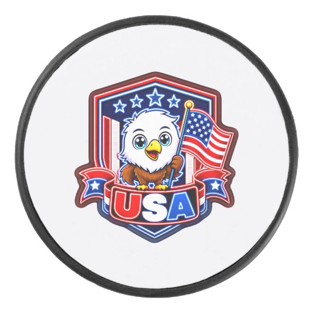 USA HOCKEY PUCK (Front)