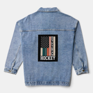 USA Hockey  - Show Your Team Spirit 2025 Tri-Blend Denim Jacket