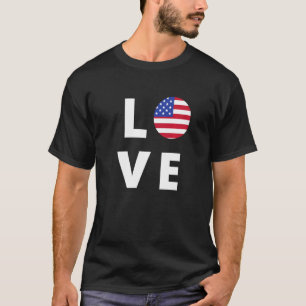 Usa Home I Love Usa Love America Pride Patriot T-Shirt