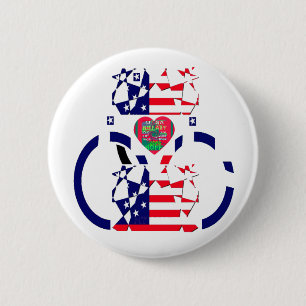 USA Hope Beautiful Amazing National Flag Design Ar 6 Cm Round Badge