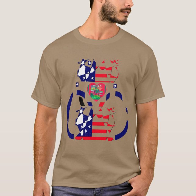 USA Hope Beautiful Amazing National Flag Design Ar T-Shirt (Front)