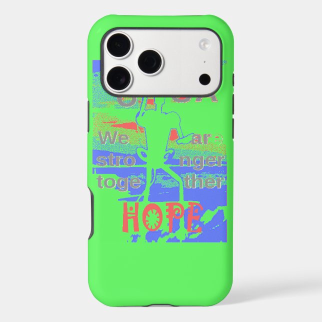 USA Hope: Neon Lemon & Orange Art (Back)
