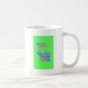 USA Hope: Neon Lemon & Orange Art Coffee Mug