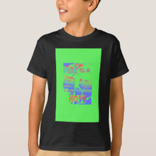 USA Hope: Neon Lemon & Orange Art T-Shirt