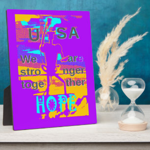 USA Hope: We Are Stronger Together Plaque