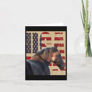 Usa Horse Western Wear Horseback Riding Card
