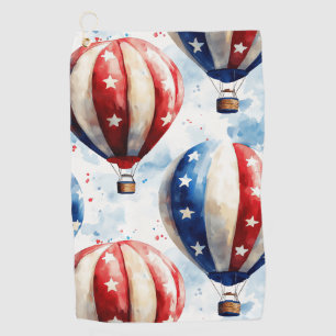 USA Hot Air Balloon Golf Towel
